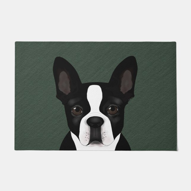 Boston Terrier Doormat (Front)