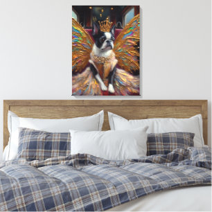 Boston Terrier Fairy Canvas Print