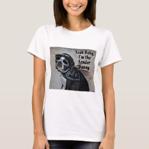 Boston Terrier:  Fender Bunny T-Shirt