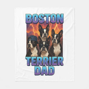 Boston Terrier Fleece Blanket