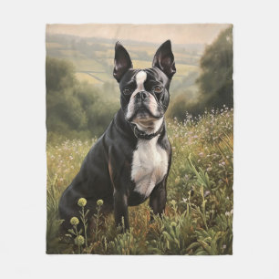 Boston Terrier Fleece Blanket