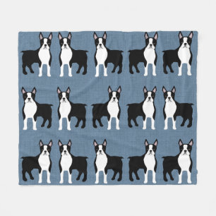 Boston Terrier Fleece Blanket