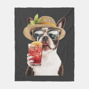 Boston Terrier Fleece Blanket
