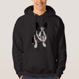 Boston Terrier Flower For Women Men Dog Pet Moms Hoodie