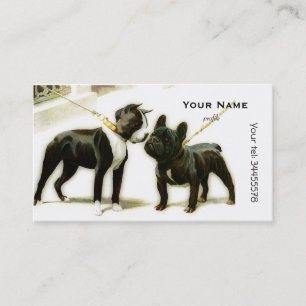 BOSTON TERRIER&FRENCH BULLDOG BUSINESS CARD