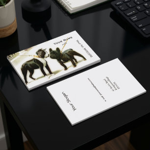 BOSTON TERRIER&FRENCH BULLDOG BUSINESS CARD