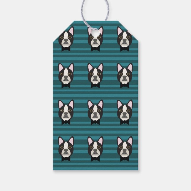 Boston Terrier Gift Tags (Front)