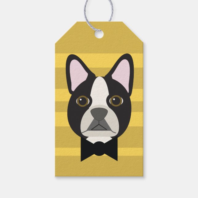 Boston Terrier Gift Tags (Front)