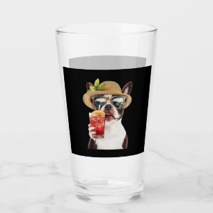 Boston Terrier Glass