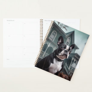 Boston Terrier Halloween Scary Planner