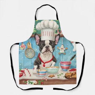 Boston Terrier Holiday Baking: Festive Christmas Apron