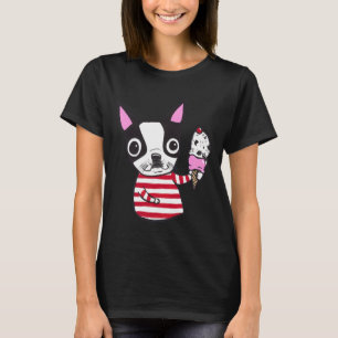 Boston Terrier Ice Cream T-Shirt