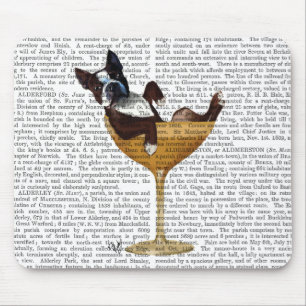 Boston Terrier in Cocktail Glass 2 Mouse Mat