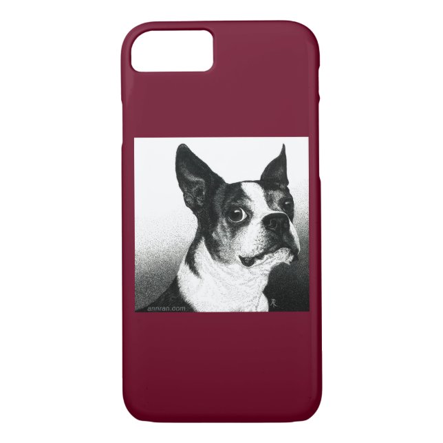 Boston Terrier iPhone 7 Case - "Boston Style" (Back)