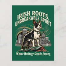 Boston Terrier Irish Heritage Pride