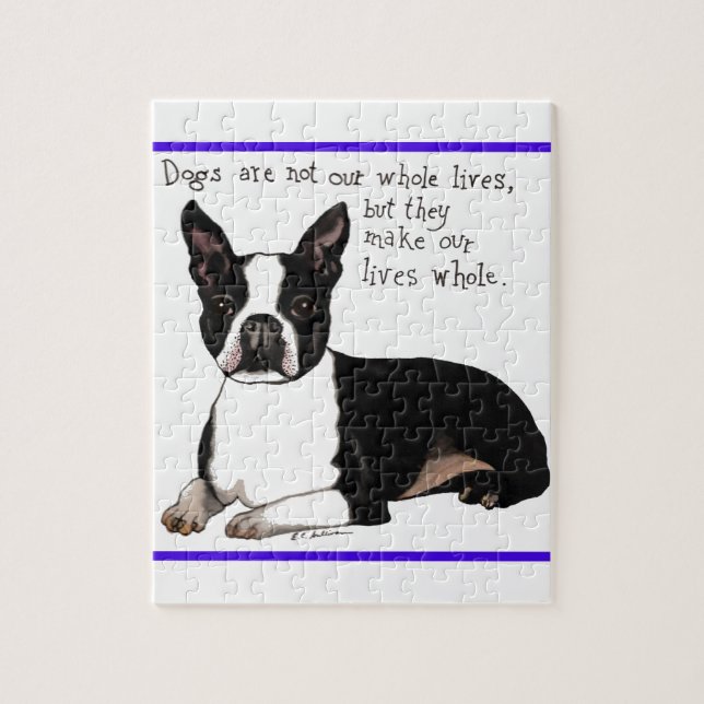 Boston Terrier Jigsaw Puzzle (Vertical)
