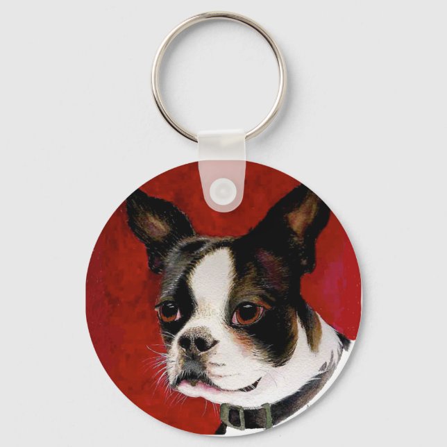 Boston Terrier Key Chain (Front)