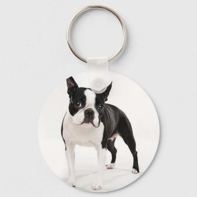 Boston Terrier Key Ring (Front)