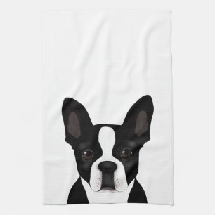 Boston Terrier Kitchen Towel