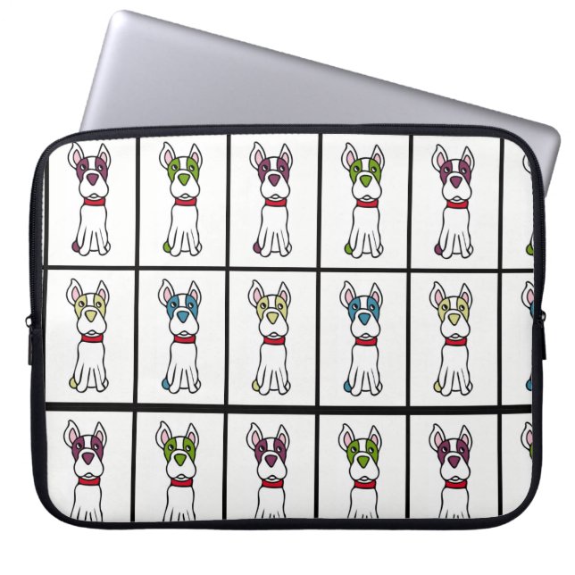 Boston Terrier Laptop Sleeve (Front)