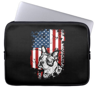 Boston terrier laptop sleeve