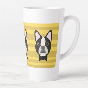 Boston Terrier Latte Mug