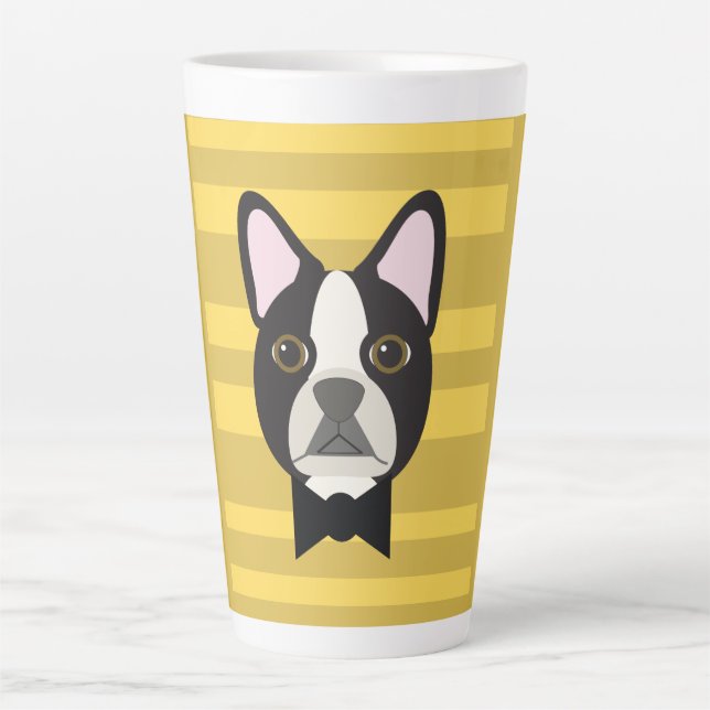 Boston Terrier Latte Mug (Front)