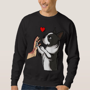 Boston Terrier Love Bostie Dog Mum Funny Girls Sweatshirt
