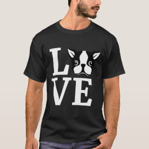Boston Terrier Love Bostie Hooded Sweater Dog Item