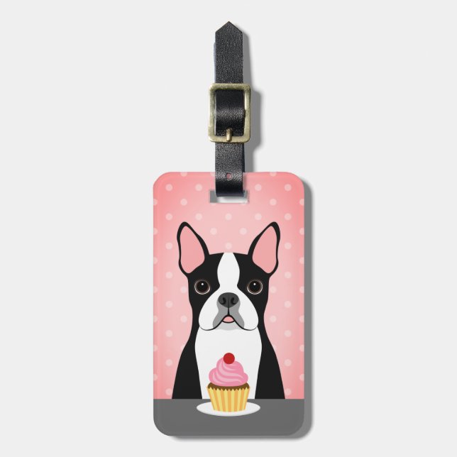 Boston Terrier Luggage Tags (Front Vertical)