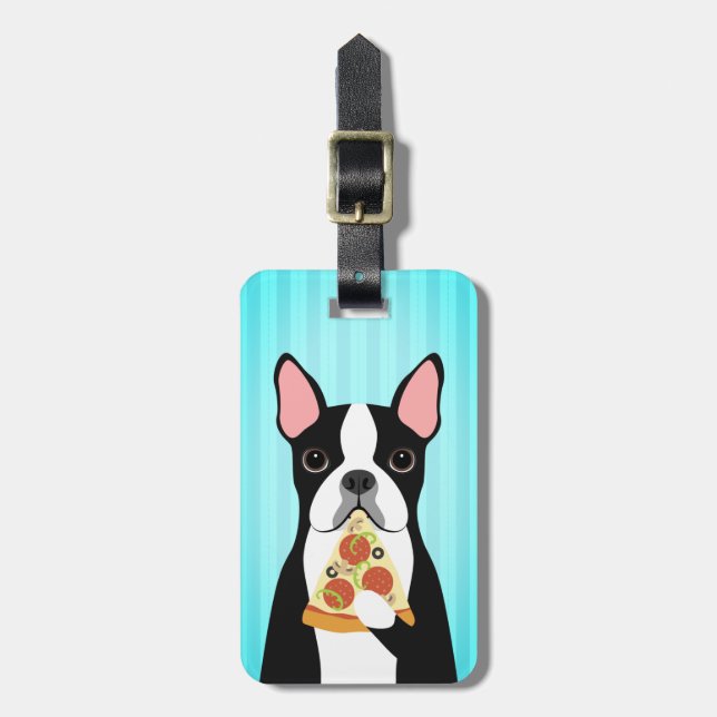 Boston Terrier Luggage Tags (Front Vertical)