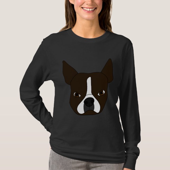 Boston Terrier Maggie T-Shirt (Front)