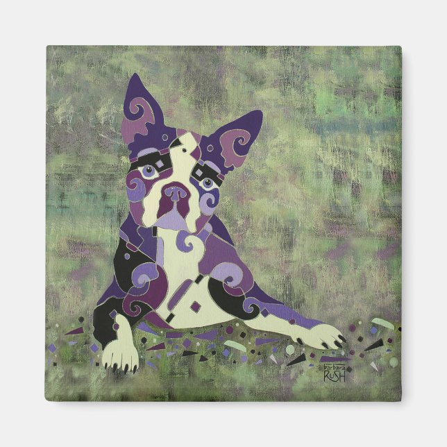 Boston Terrier Magnet for your Refrigerator (Front)