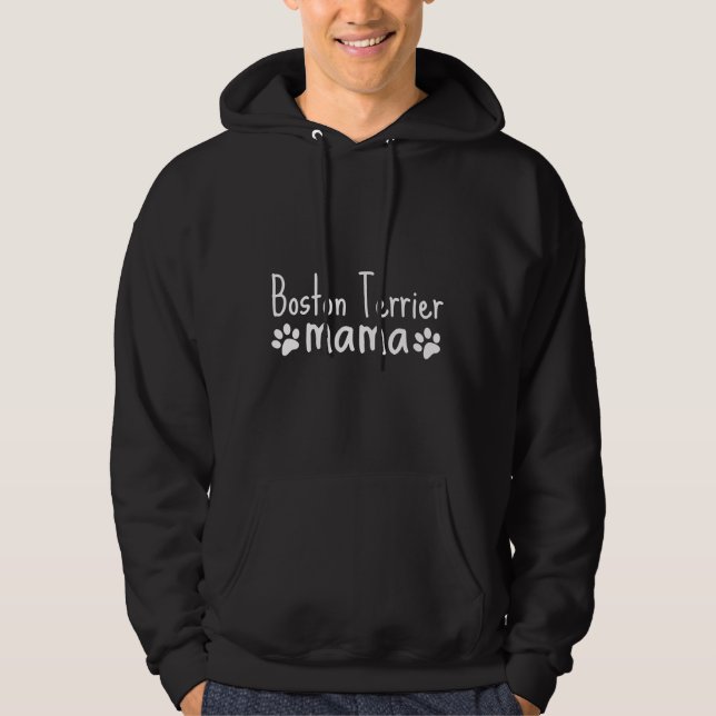 Boston Terrier Mama 175 Hoodie (Front)