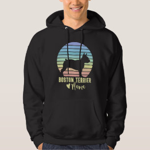 Boston Terrier Mama Boston Terrier Dog Mum Hoodie