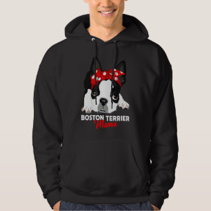 Boston Terrier Mama Cute Bostie Dog Hoodie