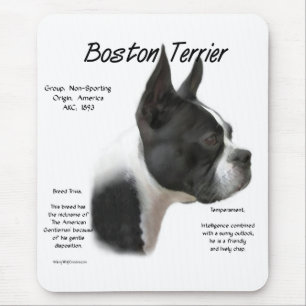 Boston Terrier Meet the Breed Mouse Mat