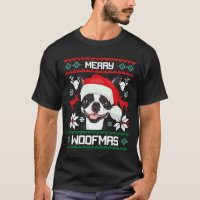Boston Terrier Merry Woofmas Christmas Dog
