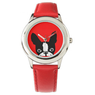 Boston Terrier Mirabelle kids watch