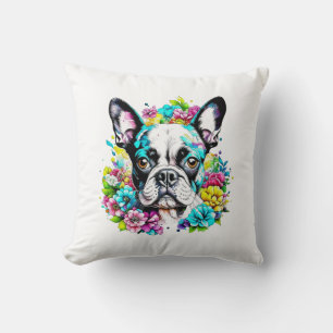 Boston Terrier Mom Personalized Cushion
