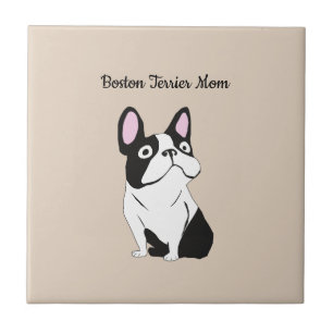 Boston terrier mom tile