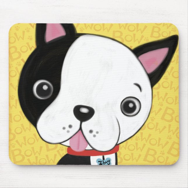 Boston Terrier Mouse Pad (Front)