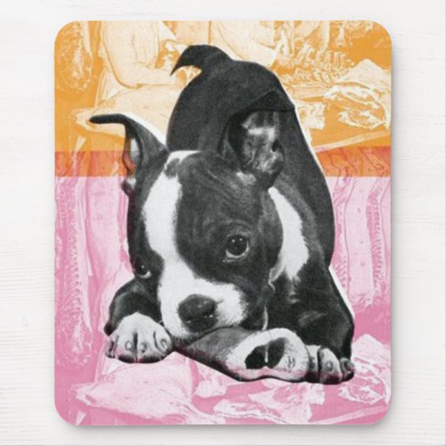 Boston Terrier mousepad (Front)
