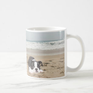 Boston Terrier Mug Sandcastles