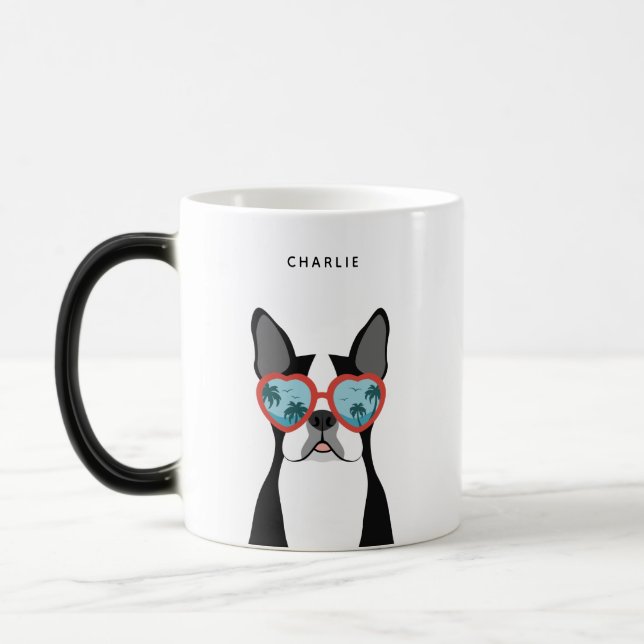Boston Terrier Mugs (Left)