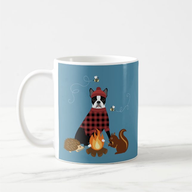 Boston Terrier Mugs (Left)