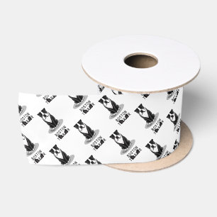 Boston Terrier Mum (black) - Cute dog Satin Ribbon