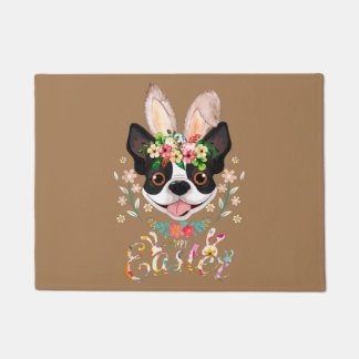 Boston Terrier mum, Boston Terrier dad, dog lover Doormat