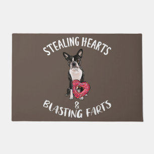 Boston Terrier mum, Boston Terrier dad, dog lover Doormat
