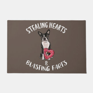 Boston Terrier mum, Boston Terrier dad, dog lover Doormat